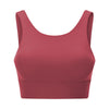 Sport Bra With Round Neck And Sport Vest With Hollow Out