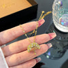 Zircon Lucky Tree Titanium Steel Necklace Does Not Fade For Women